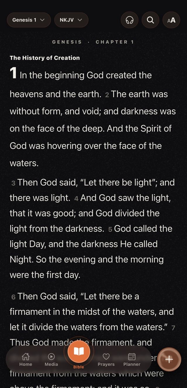 HFI Connect — Bible reading view